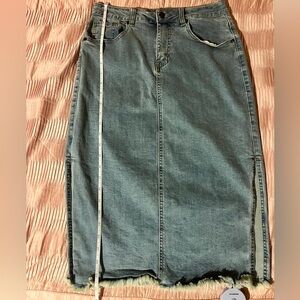 Blue Denim Skirt